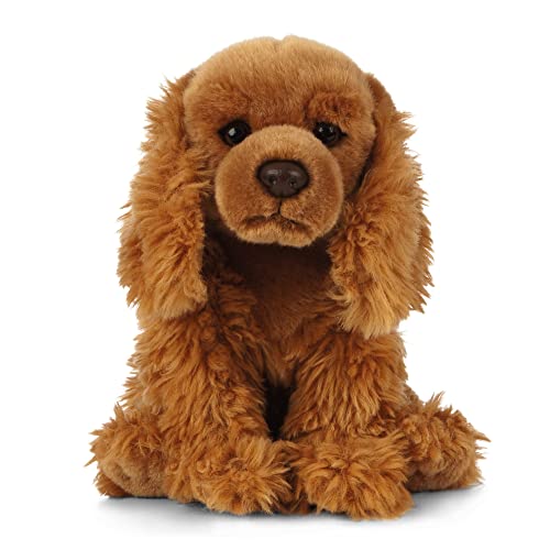 Living Nature Cocker Spaniel Stuffed Animal | Fluffy Dog Animal | Soft Toy Gift for Kids | 9 inches