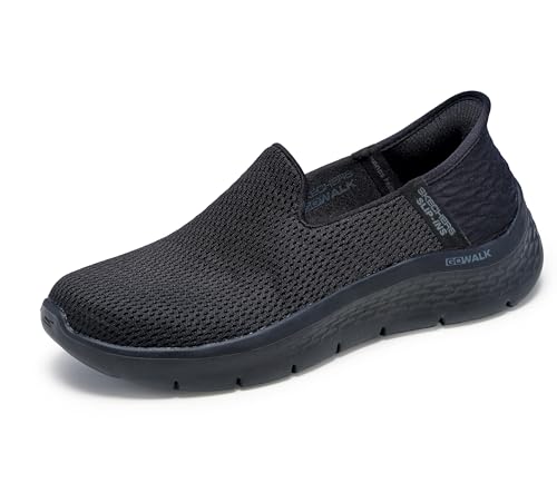 Skechers Women's Hands Free Slip-Ins Go Walk Flex-Relish Sneaker, Black, 8