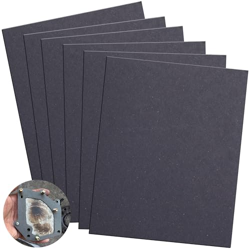 Nkiy Quen 6 Pcs Non Asbestos Gaskets Materials-15 x11.8 High Temperature Gasket Material-Multiple Thickness Gasket Making Material Sheet for DIY Gasoline Diesel Oil Rebuild Sealing
