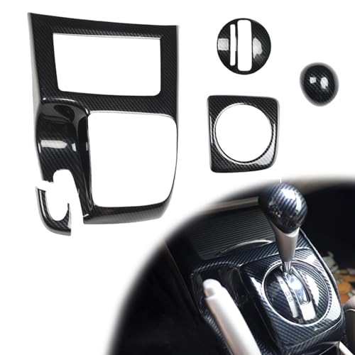 Fancemot Carbon Fiber Gear Shift Panel Trim Cover for Honda Civic 8th Gen 2006 2007 2008 2009 2010 2011, Gear Shift Panel Interior Accessories