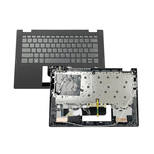 Replacement for Lenovo Ideapad Flex 5-14IIL05 5-14ARE05 5-14ITL05 Laptop Upper Top Cover Case Palmrest Backlit Keyboard Assembly Part 5CB0Y85490 460.0MD08.0001 Grey