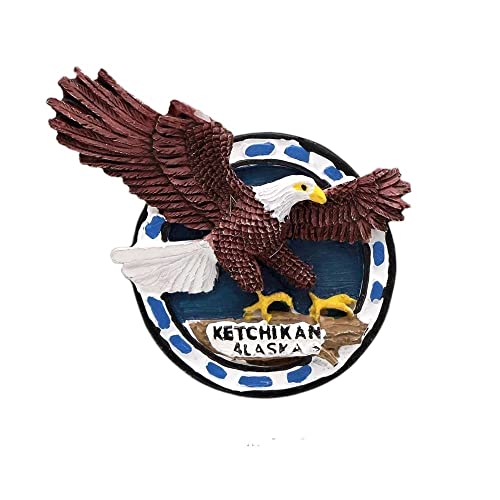 SERHEX 3D Fridge Magnet German Dutch Windmill Egypt American Spain Bullfighter Rome Colosseum Belgium Urine Boy Greece Athens Souvenirs Home Decorations Gift (Color : Kechican USA)
