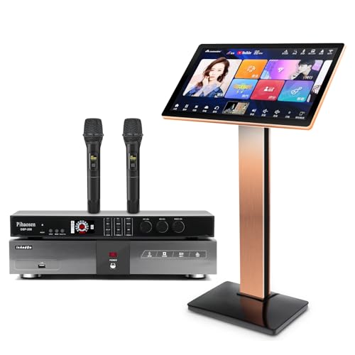 2025 New Chinese Karaoke Machine KV-V5 MAX Karaoke Player, with Reverb Wireless Microphone, Pihaosen 22-inch capacitive Touch Screen Free Cloud Download Function YouTube APP Online Play