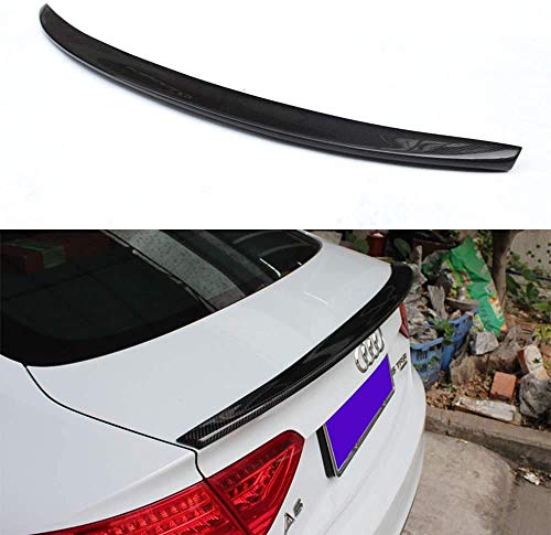 Mosion Auto for Audi A6 C7 Saloon 2012-2018 Carbon Fiber Rear Trunk Boot Spoiler