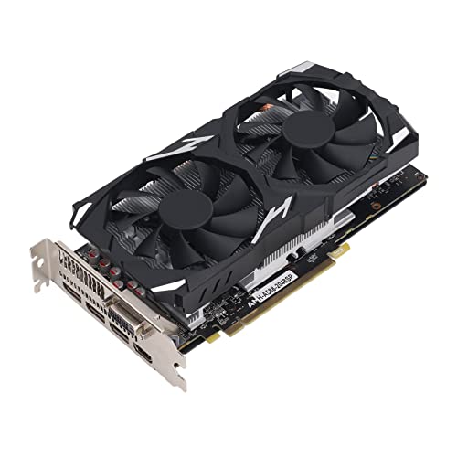 RX580 Graphics Card - 8GB GDDR5 256BIT Interface Gaming Graphics Card, PC Gaming Graphics Card Low Noise Support DVI PC Gaming Video Card Computer Accessories for Win 10 11 (RX580