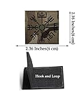 2 PCS AliPlus Viking Vegvisir Patches Helm of Awe Patches IR Infrared Reflective Patches Laser Cut Patches Tactical Morale Patch Hook and Loop 2.36 * 2.36 Inches