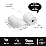 3 1/8” x 230' Thermal Paper Rolls - BPA FREE – MADE IN USA - Receipt paper rolls – Point of Sale Cash Register - Thermal printer paper - Credit Card Paper - for POS systems (1 Case - 30 Rolls)