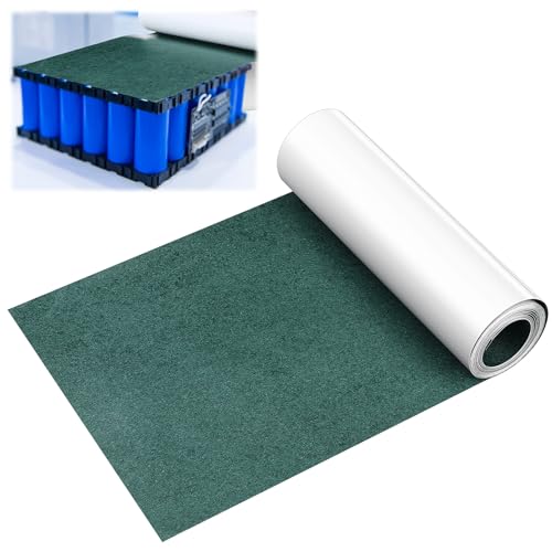 Pangda Electrical Insulating Adhesive Paper 0.2mm Thickness 200mm 7.9 Inches Width 9.9 ft Length Battery Pack Insulator Gasket Insulation Film Insulation Sheet for Battery Pack, Green