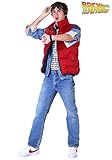 Adult Back to the Future Marty McFly Halloween Costume with Vest, Jacket, Shirt | Cosplay Outfit | Officially Licensed Medium