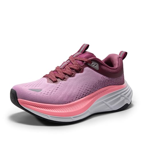 NORTIV 8 Women's Walking Shoes Cushion Comfortable ActiveBreeze Running Tennis Shoes Non-Slip Workout Gym Sports Athletic Breathable Fashion Sneakers,Size 8,Purple,SNWS248W
