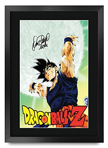 HWC Trading Dragonball Z Sean Schemmel 16 x 12 inch Framed Gifts Printed Signed Autograph Picture for TV Memorabilia Fans - 16" x 12" Framed