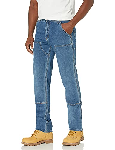 Carhartt Men's Rugged Flex Relaxed Fit Double-Front Utility Jean, Tahoe, 32 x 30