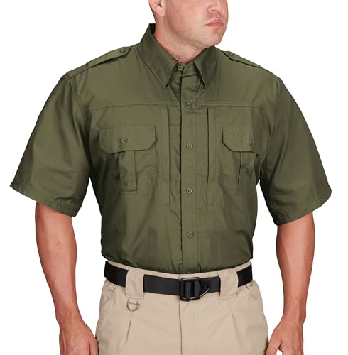 Propper Men's Short Sleeve Ripstop Tactical Shirt, Olive Green, X-Large