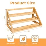 MNADSFKJ Bamboo Tiered Spice Rack, for Countertop Spice Organizer for Pantry Spice Shelf Organizer Kitchen Spices Rack