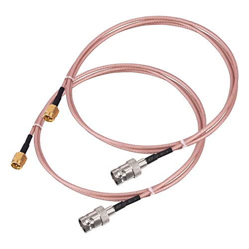 urcianow 2Pcs BNC Female to SMA Male Connectors 3FT RF Antenna Extensor Pigtail Jumper RG316 Coaxial Cable Widely Used for High Frequency Transmission…