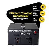 ELC T Series 3000+ Watt Voltage Converter Transformer - Step Up/Down - 110v to 220v / 220v to 110v Power Converter - Circuit Breaker Protection, CE Certified [3-Years Warranty]