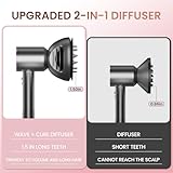 Upgrated Diffuser Nozzle 2 in 1 for Dyson Supersonic Hair Dryer, Wave + Curl Diffuser for HD01 HD02 HD03 HD04 HD08 HD15 HD16, Attachemnt Tools Accessaries Parts No 973924-01