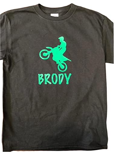 Personalize Dirt Bike shirt boys Dirt Bike tshirt with name first name Dirt Bike t-shirt 1st name Dirt Bike t shirt