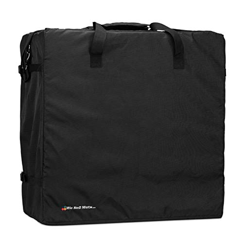 We Sell Mats Shoulder Bag for Carrying Tradeshow Flooring, Interlocking EVA Foam Mats & Other Tiles, Black, 25 in x 25 in x 14 in (BAGC)