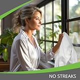 Microfiber Magic Streak Free Cleaning Cloth 6 Pack Clean Any Surface With Just Water Eco Friendly Environmentally Safe Perfect for Window, Mirror, Kitchen, Counters, Appliances, Car, Cycle, TV Screen