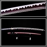 Katana Sword Real,40-Inch Traditional Handmade Full Tang Katana Golden Dragonfly Copper Tsuba Japanese Samurai Sword High Carbon Steel 1060