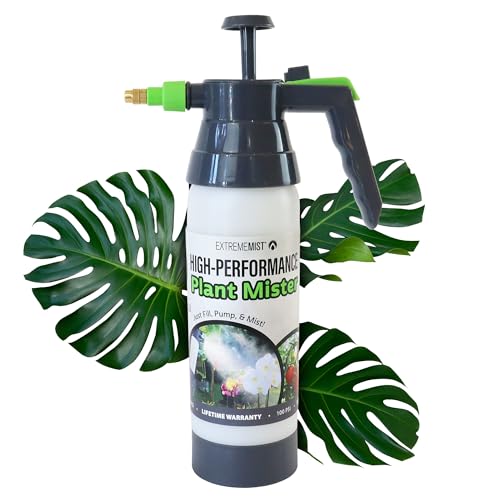 ExtremeMIST High-Performance Garden Sprayer - Ultimate Plant Mister & Spray Bottle for Plants - Horticultural Hand Pump Sprayer with Adjustable Brass Nozzle - Outdoor & Indoor Plant Humidifier - 32 Oz