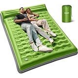 OGERY Sleeping Pad for Camping, 6" Extra-Thick Reinforced Camping Sleeping Pad with Pillows & Built-in Foot Pump, Ultralight Self Inflating Air Mattress Mat for Tent Hiking Essentials Gear