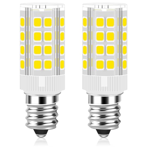 AMI PARTS WE05X20431 LED Dryer Drum Light Bulb Energy-Saving 4W 120V,Fit for Hotpoint GE Whirlpool Kenmore, 22002263 WE4M305 WP3395618 White E12 Candelabra Base 6000K(2 Pack