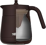 Thermos TTE-700 BW Vacuum Insulated Teapot with Strainer 23.7 fl oz (700 ml), Brown