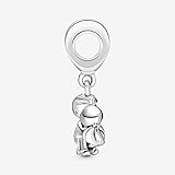 PANDORA Married Couple Dangle Charm - Compatible Moments Bracelets - Jewelry for Women - Gift for Women - Made with Sterling Silver & Cubic Zirconia, With Gift Box