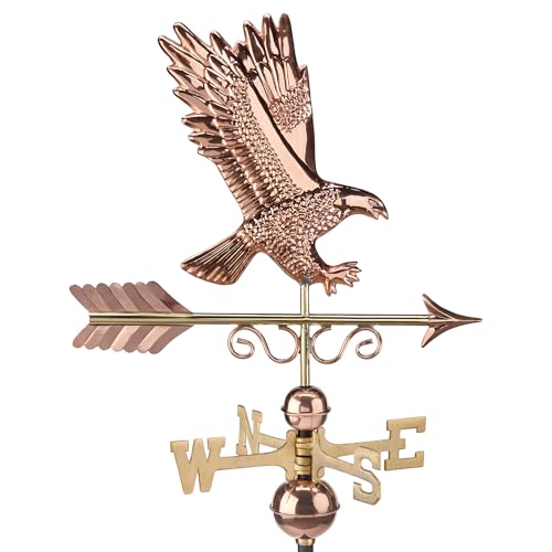 Majestic Eagle Weathervane - Pure Copper by Good Directions