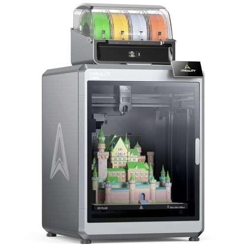 Creality K2 Plus Combo 3D Printer, Multi Color Printing with CFS Max 600mm/s Fast Printing,Dual AI Cameras, Full-auto Leveling, Ready-to-Use FDM 3D Printers, Large Build Volume 350x350x350mm
