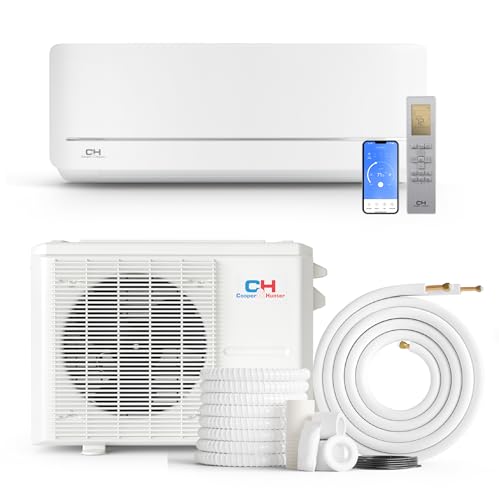 Cooper & Hunter 9,000 BTU 230V Single Zone Wall Mount Ductless Mini Split Air Conditioner & Heat Pump – 21.3 SEER2 – 16FT Installation Kit – Refrigerant Pre-Charged – Inverter