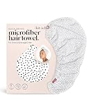 Kitsch Microfiber Hair Towel Wrap for Women - Microfiber Towel, Super Absorbent, Quick Dry, Anti-Frizz - for Long and Short Hairs, Turbans for Women, Wet and Curly Hair Wrap - Micro Dot