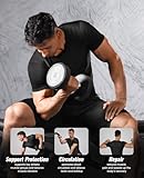 Niksa 2/4/5 Pack Compression Shirts for Men, Short/Long Sleeve Athletic Rash Guard Base Layer Undershirt Gear Workout T Shirt Men's Compression Shirts for Sports Black