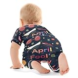 KICPOAY Baby Unisex Cotton Clothes Set Funny April Fool's Day Infant Short Sleeve Bodysuits Pants Sets 6-9M