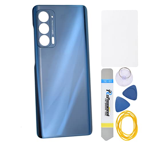Nebula Blue Plastic Cover Housing Door Replacement Backs for Motorola Edge (2021) Edge 5G UW (2021) Including Installation Instruction Tool Kit