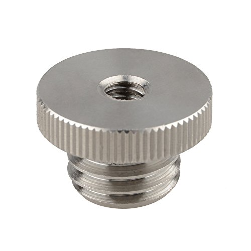 CAMVATE 1/4"-20 to 5/8"-11 Threaded Screw Adapter for Tripod Laser Level Bosch Adapter(Stainless Steel 304) - 1468