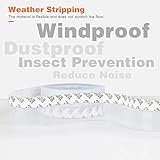 26 Feet Silicone Seal Strip,Door Weather Stripping Door Seal Strip Window Seal Silicone Sealing Tape for Door Draft Stopper Adhesive Tape for Doors Windows and Shower Glass Gaps (Transparent, 60MM)