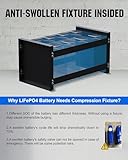 ECO-WORTHY 12V 280AH LiFePO4 Lithium Battery with Bluetooth, Low Temp Protection, Built-in 200A BMS, 3584Wh Energy. Perfect for Off-Grid, RV, Solar Power System, Trolling Motor