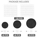 100PCS Miniature Bases+120PCS Adhesive, 25mm 32mm 40mm Mix Black Round Plastic Model Bases for Gaming Miniatures Collectible War Table Game or Wargames Board Game