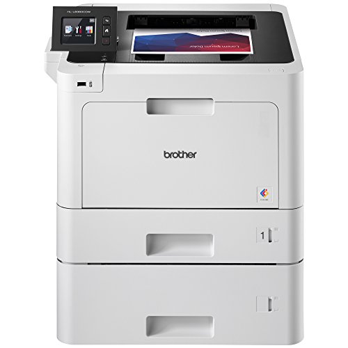 Brother Printer HLL8360CDWT Business Color Laser Printer with Duplex Printing, Wireless Networking and Dual Trays, White
