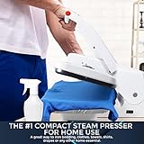 Speedypress Compact Ironing Steam Press with Extra Cover & Foam Padding 22”x10” Clothes Press Machine for Home - 5 Temperature Settings for All Fabrics and Steam Burst Function for Perfect Ironing