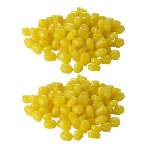 KITANDOVE 300pcs Floating Corn Grain Realistic Fishing Lures Soft Artificial Baits for Carp and Trout Simulation Design for Freshwater Fishing Supplies