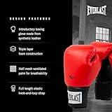 Everlast Prostyle 2 Boxing Gloves, Entry Level Training Gloves for Men and Women, Secure Fit Hook and Loop Closure & Ventilation, Heavy Bag & Speedbag Training 16 oz (Red)