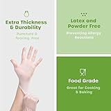 Comfy Package [100 Count Disposable Vinyl Gloves, Powder Free, Latex Free, Clear Gloves for Cooking and cleaning - X-large