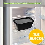 XL Ice Bath Ice Molds - 2-pack 15.4LBS Capacity Giant Ice Cube Molds - Cold Plunge Accessories - Silicone Ice Block Molds for Cold Plunge - Ice Bricks for Cold Plunge or Coolers - Reusable