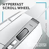 Logitech G502 X Wired Gaming Mouse - LIGHTFORCE hybrid optical-mechanical primary switches, HERO 25K gaming sensor, compatible with PC - macOS/Windows - White