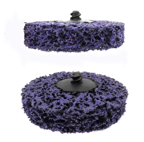 Signi Poly Strip Abrasive Quick Change Abrasive Disc Clean & Remove Paint Rust and Oxidation 10 Pack (Purple, 3 INCH)