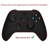 eXtremeRate Full Set Shell Buttons for Xbox Series X & S Controller, Clear Green Replacement Side Rails Grips Front Back Plate Cover for Xbox Core Wireless Controller [Controller NOT Included]